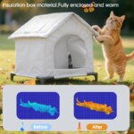 Stray Cats Shelter Winter Pet Furniture Oxford Cloth Weatherproof Cat House Stray Cat Dog Rescue Supplies Indoor And Outdoor Use - Image 4