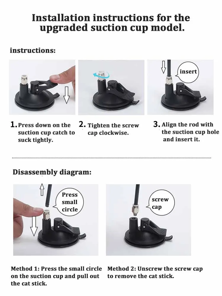 Funny Cat Toy Folorful Fluffy Feather With Bell Sucker Cat Stick Toy Kitten Play Interactive Detachable Teaser Wand Cat Supplies Funny Cat Toy Folorful Fluffy Feather With Bell Sucker Cat Stick Toy Kitten Play Interactive Detachable Teaser Wand Cat Supplies