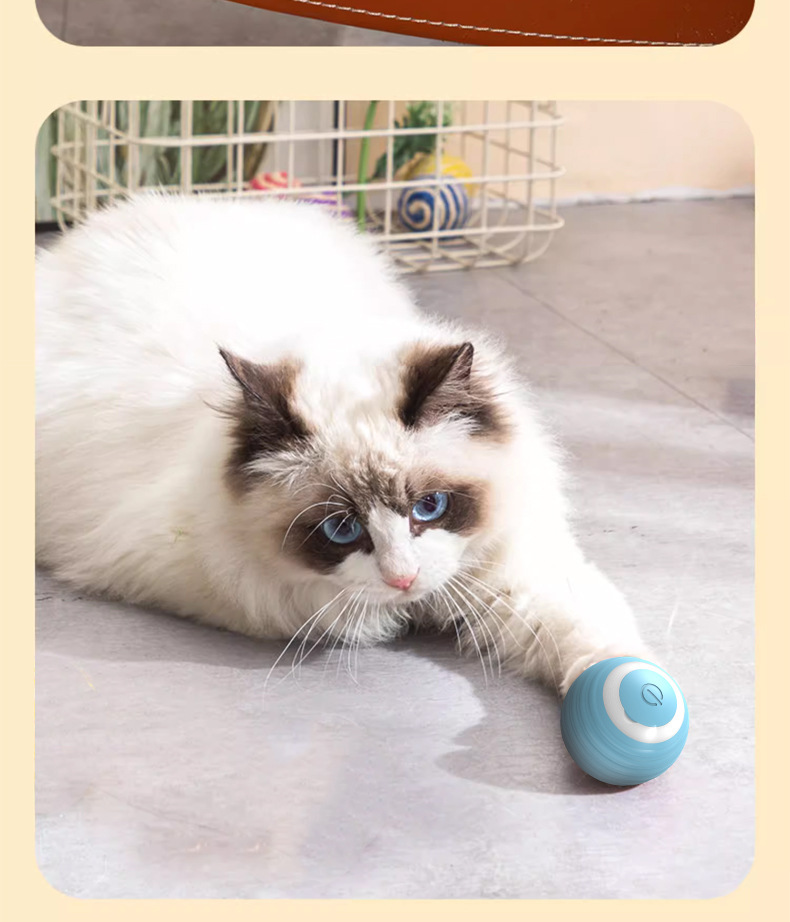 Smart Electric Cat Toy Rolling Ball Chew Proof Interactive Pet Toy for Cats Smart Electric Cat Toy Rolling Ball Chew Proof Interactive Pet Toy for Cats