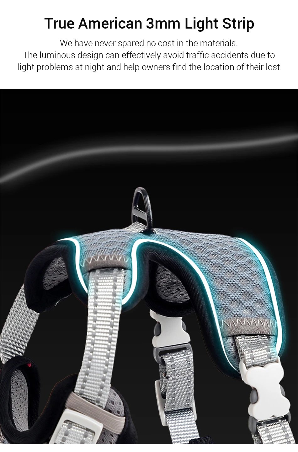 ATUBAN Cat Harness and Leash for Walking, Small Cat Harness Escape Proof Cat Harness Large, Adjustable Cat Harness Reflective