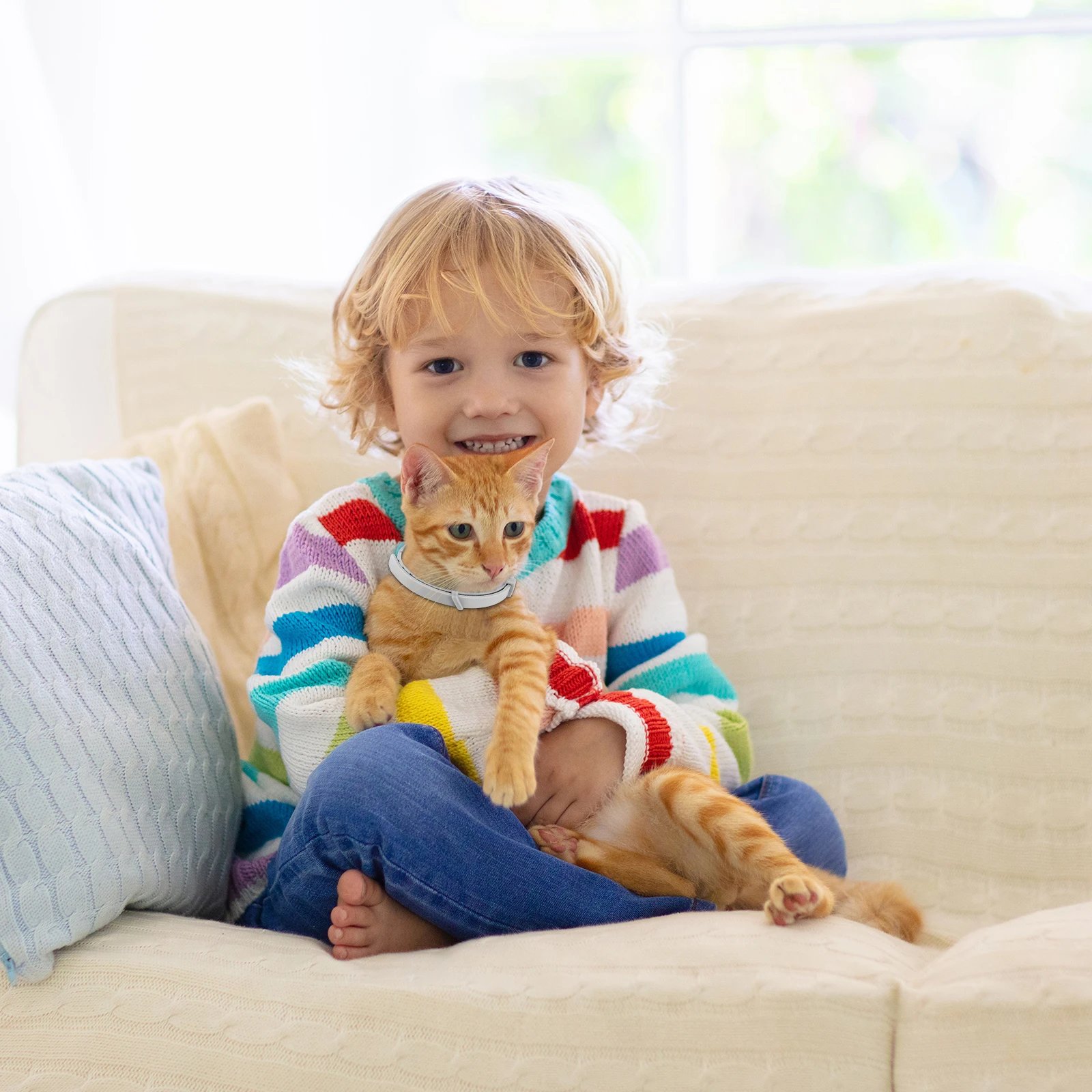 4/8PCS Dogs Calming Pheromone Collars Cats Relieve Anxiety Adjustable Comfortable Collar For Puppy Kitten Large Pets Accessories