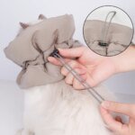 A colorful and fashionable pet warm collar and waterproof scarf for cats to prevent licking and biting after sterilization surge - Image 4