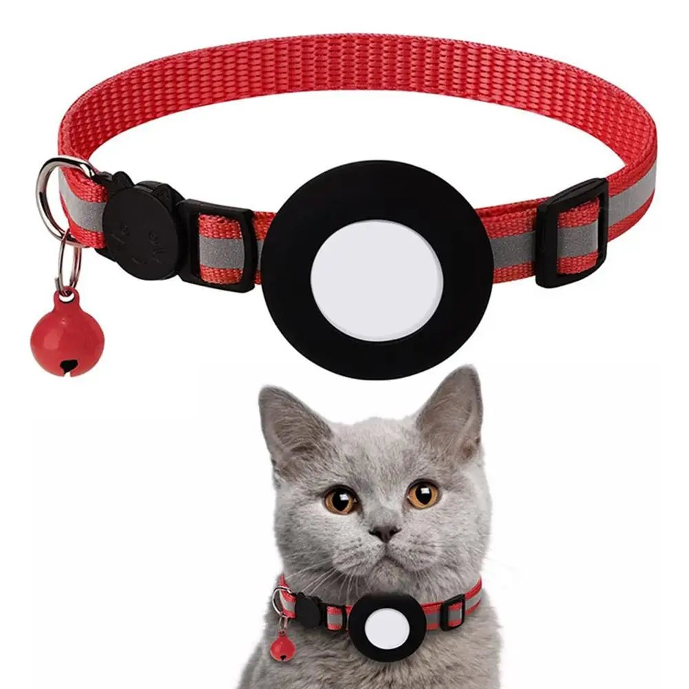 Airtag Case Collar for Cats with Protective Case for Anti Lost Locator Tracker Dog Accessories Reflective Pet Collars
