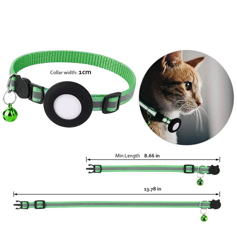Airtag Case Collar for Cats with Protective Case for Anti Lost Locator Tracker Dog Accessories Reflective Pet Collars