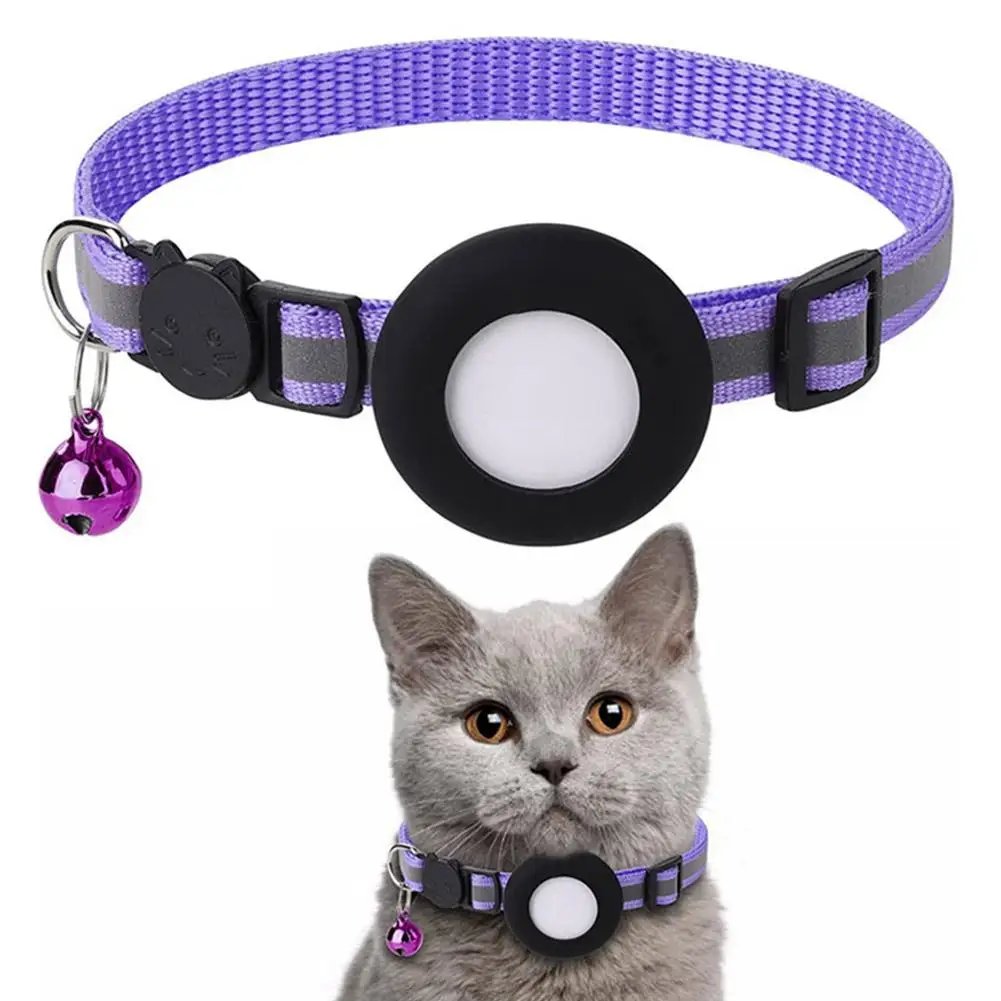 Airtag Case Collar for Cats with Protective Case for Anti Lost Locator Tracker Dog Accessories Reflective Pet Collars