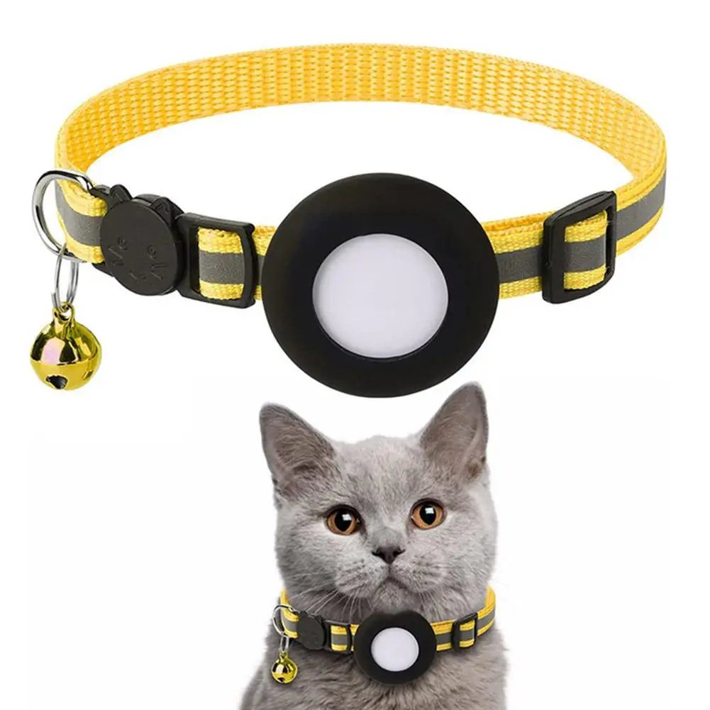 Airtag Case Collar for Cats with Protective Case for Anti Lost Locator Tracker Dog Accessories Reflective Pet Collars