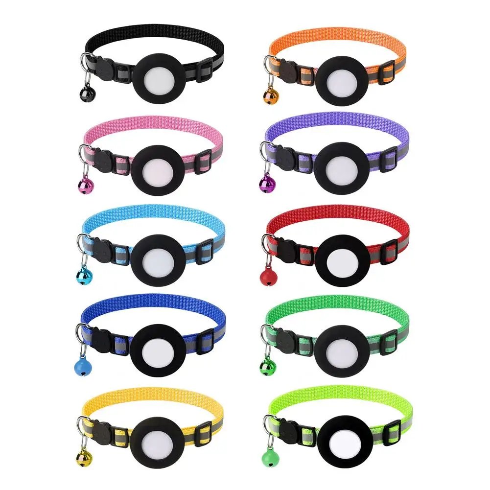 Airtag Case Collar for Cats with Protective Case for Anti Lost Locator Tracker Dog Accessories Reflective Pet Collars