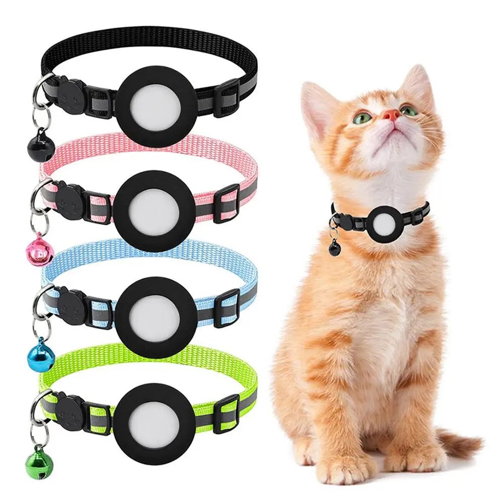 Airtag Case Collar for Cats with Protective Case for Anti Lost Locator Tracker Dog Accessories Reflective Pet Collars