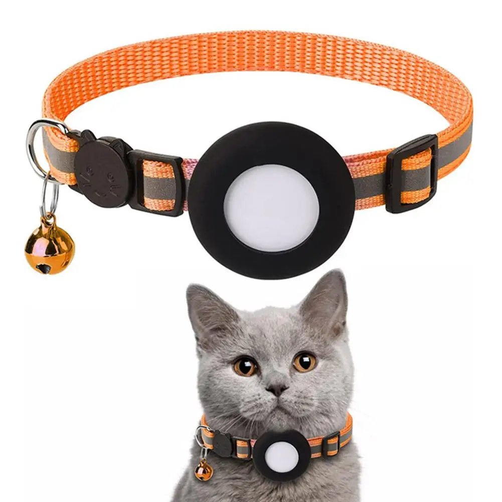 Airtag Case Collar for Cats with Protective Case for Anti Lost Locator Tracker Dog Accessories Reflective Pet Collars