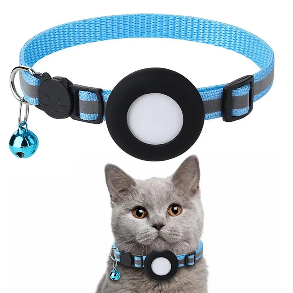 Airtag Case Collar for Cats with Protective Case for Anti Lost Locator Tracker Dog Accessories Reflective Pet Collars