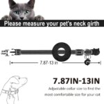 Apple Tag Pet Collar with AirTag Holder & Moon Ornament for Kitten Collar Girl Boy Cats, Small Dog Collar Kitten Accessories - Image 6