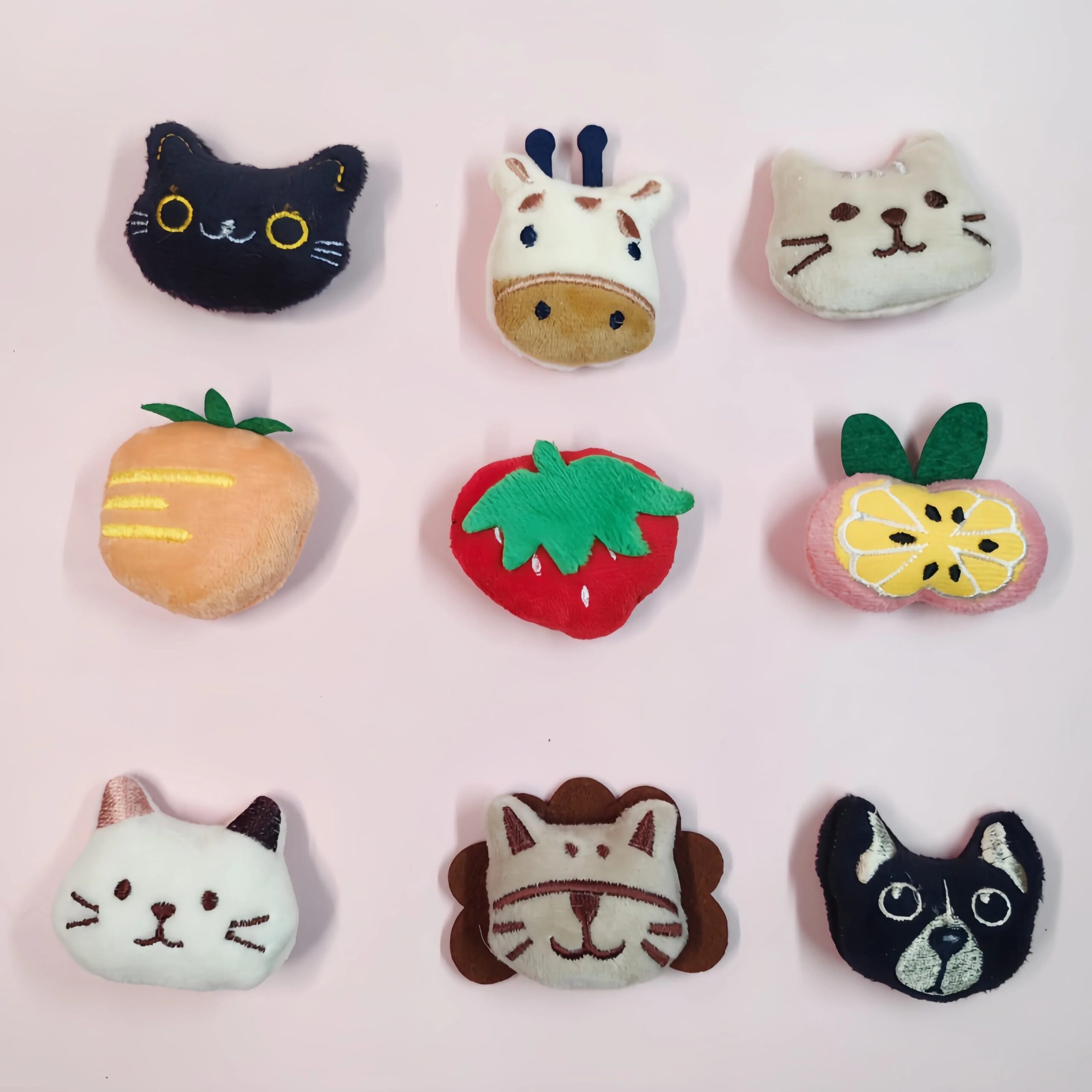 Pet Cute Plush Toy Set Cat Toy With Catmint Kitten Catnip Toy With Scent Cat Mini Catnip Toy Chewing Teeth Grinding Pet Supplies