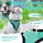Cat Harness and Leash for Walking, Escape Proof Soft Adjustable Vest Harnesses for Cats, EasyControl - Image 4