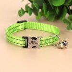 Personalized Cat Collar Reflective Nylon Dog Cats ID Collars With Bell Free Engraving for Cats Small Dogs Chihuahua 10 Colors - Image 4