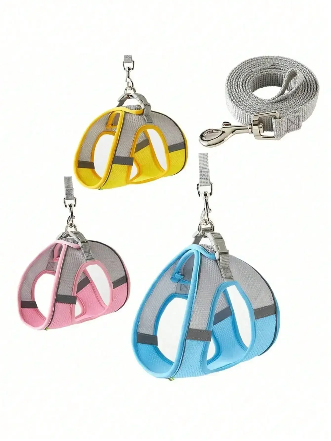 Cat Harness Adjustable Pet Harnesses Reflective Leashes Set Pet Harness for Cats Small Dogs Pug Chihuahua Cat Accessories