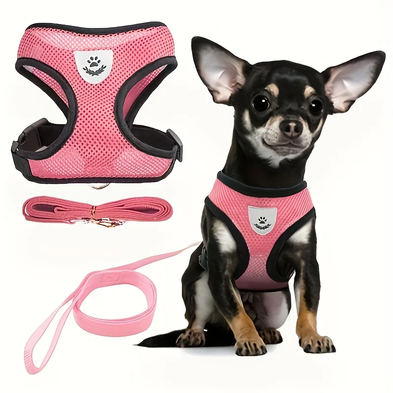 Cat Harness Adjustable, Escape-Proof Breathable Mesh with Reflective Vest  5-Foot Leash - Safe, Durable Outdoor Adventures