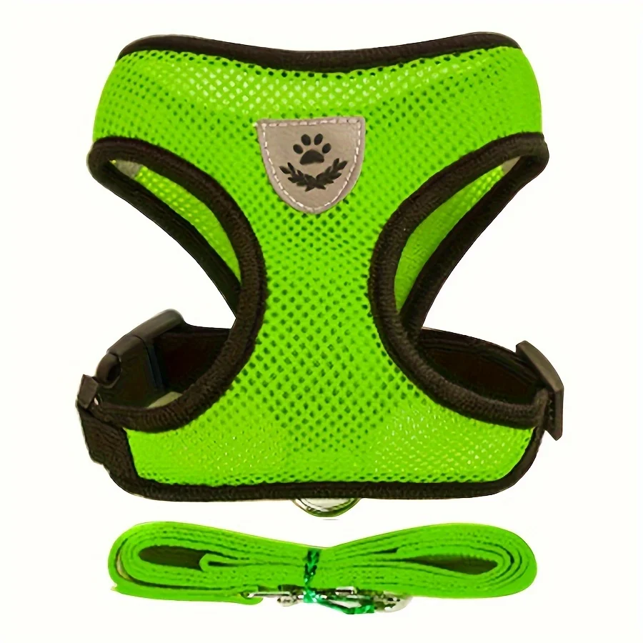Cat Harness Adjustable, Escape-Proof Breathable Mesh with Reflective Vest  5-Foot Leash - Safe, Durable Outdoor Adventures
