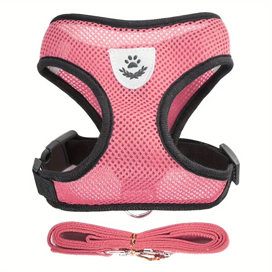 Cat Harness Adjustable, Escape-Proof Breathable Mesh with Reflective Vest  5-Foot Leash - Safe, Durable Outdoor Adventures