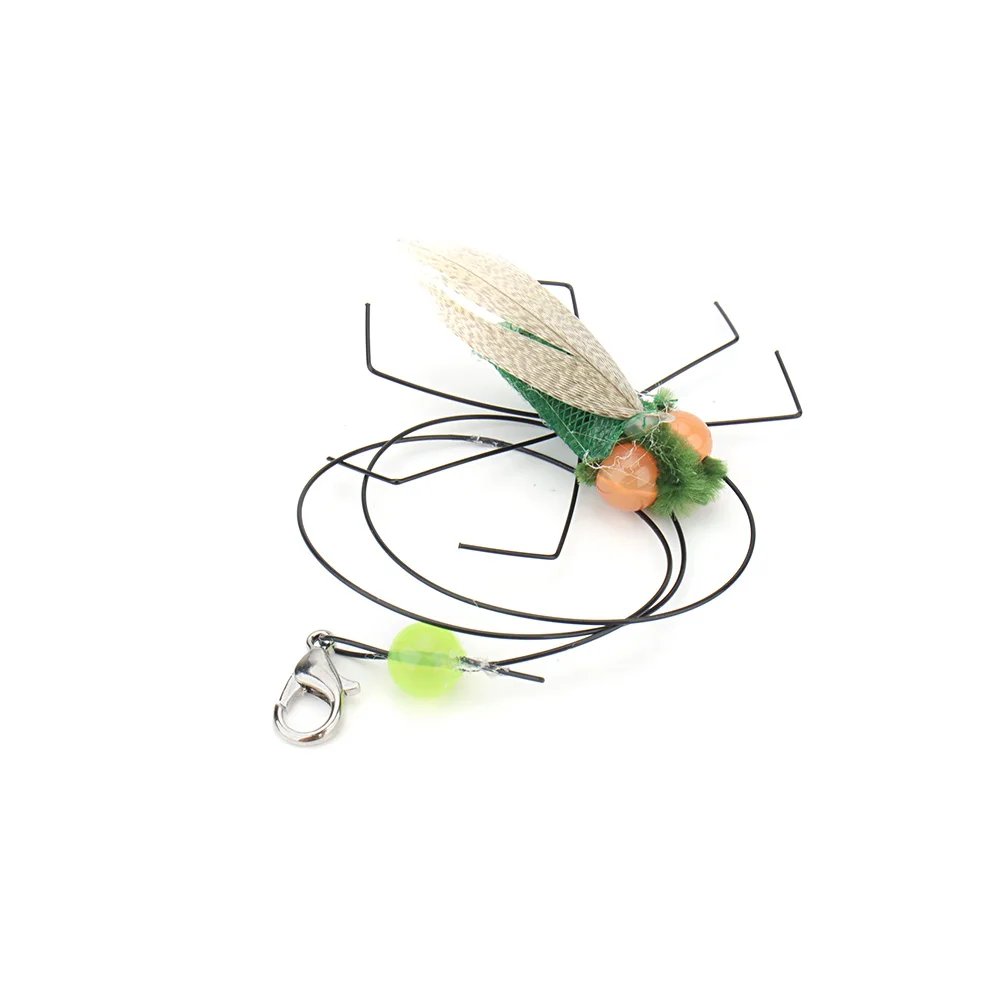 5pcs Simulation Small Flying Insects Replacement Accessories for Cat Teasers Toys Kitten Feather Toys Pet Supplies