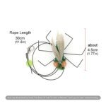 5pcs Simulation Small Flying Insects Replacement Accessories for Cat Teasers Toys Kitten Feather Toys Pet Supplies - Image 4