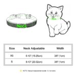 Soft Pink Suede Leather Cat Collar - Bling Rhinestone Design with Bell, Safety Breakaway & Adjustable XS/S for Cats & Puppies - Image 6