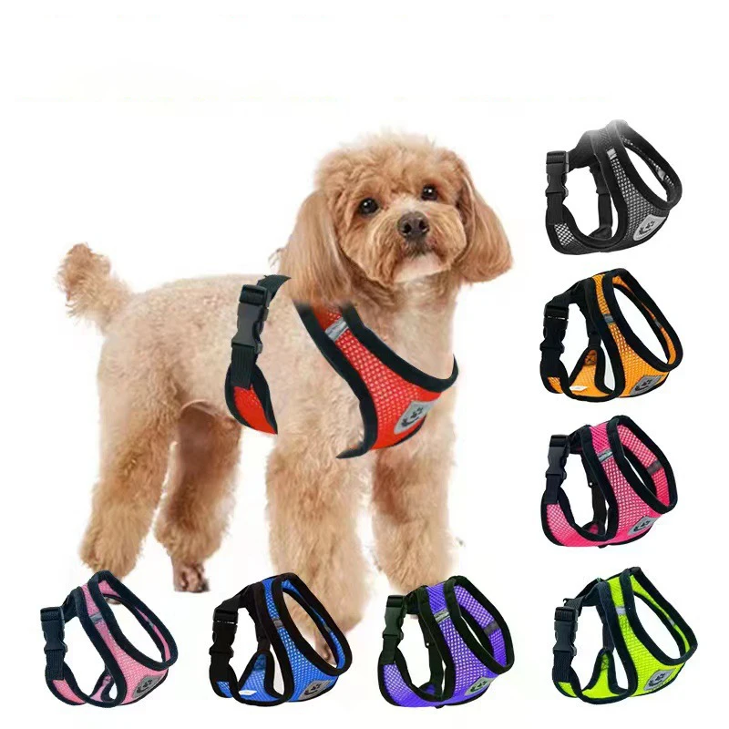 New Cat Harness Vest Walking Leash For Puppy dog Collar Polyester Adjustable Mesh Dog Harness For Small Medium Pet Accessories New Cat Harness Vest Walking Leash For Puppy dog Collar Polyester Adjustable Mesh Dog Harness For Small Medium Pet Accessories