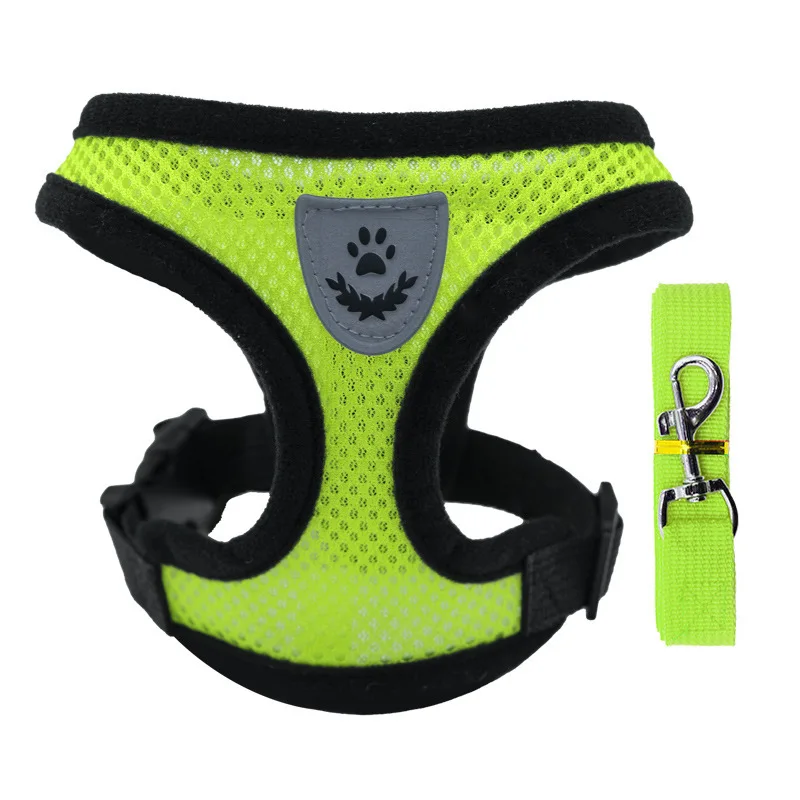 New Cat Harness Vest Walking Leash For Puppy dog Collar Polyester Adjustable Mesh Dog Harness For Small Medium Pet Accessories New Cat Harness Vest Walking Leash For Puppy dog Collar Polyester Adjustable Mesh Dog Harness For Small Medium Pet Accessories