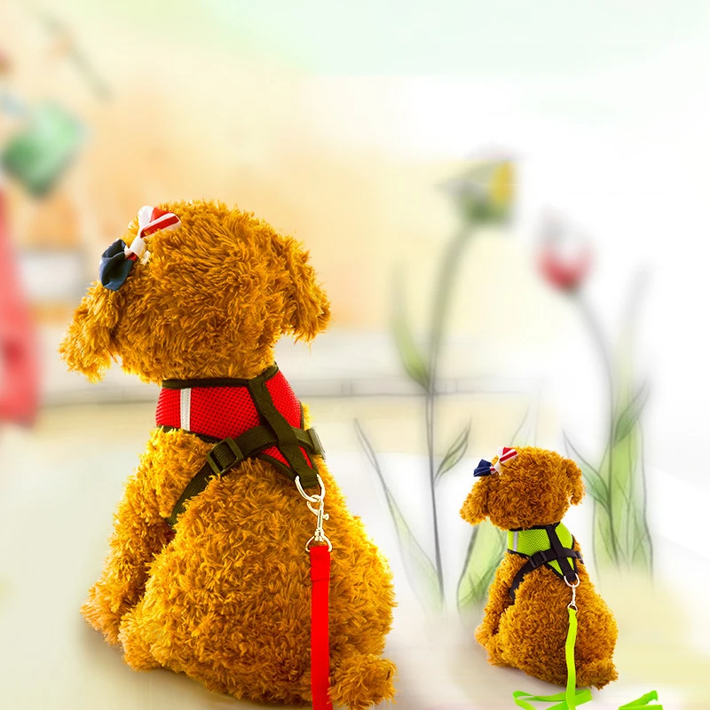 New Cat Harness Vest Walking Leash For Puppy dog Collar Polyester Adjustable Mesh Dog Harness For Small Medium Pet Accessories New Cat Harness Vest Walking Leash For Puppy dog Collar Polyester Adjustable Mesh Dog Harness For Small Medium Pet Accessories