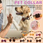 Happy Halloween Cat Collar With Bell Bowknot Puppy Kitten Necklace Adjustable Safety Buckle Strap Chihuahua Bow Tie Pet Supplies - Image 2