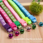 Cat Collar with Bell Necklace for Cat Strap Kitten Collar Armrests for Pets Breakaway Collar Anti-strangling Cat Necklace - Image 4