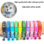Cat Collar with Bell Necklace for Cat Strap Kitten Collar Armrests for Pets Breakaway Collar Anti-strangling Cat Necklace