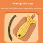 3PCS Fish Catnip Toys Games for Cats Catnip Toys Interactive Cat Chew Toy Cat Pillow Exercise Kicker Toys for Indoor Cat - Image 5