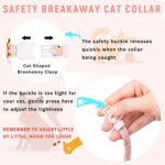 Airtag Cat Collar, Kitten Collar Breakaway with Silicone Airtag Holder, Bells & Flower Charm for Girl Cats Boy Cats Small Dogs - Image 4
