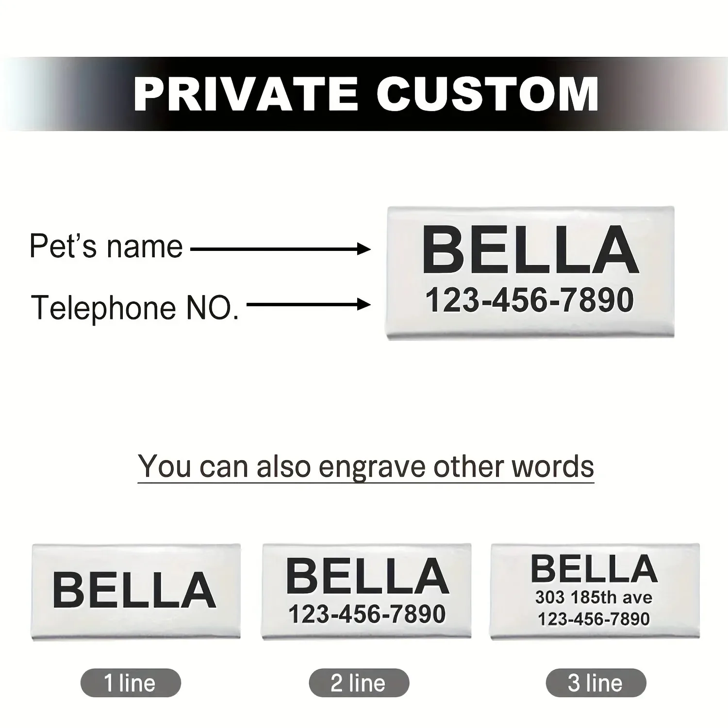 Custom Reflective Cat Collar - Personalized Name Tag & Bell Breakaway Adjustable Anti-Lost Design with Paw Print Collar for Cats