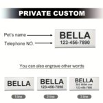 Custom Reflective Cat Collar - Personalized Name Tag & Bell Breakaway Adjustable Anti-Lost Design with Paw Print Collar for Cats - Image 6