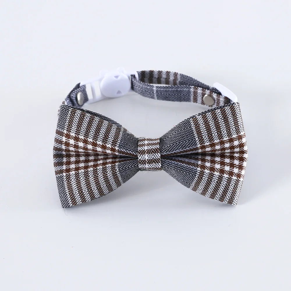 Pet Accessories for Dogs Cats Bowtie British Style Puppy Plaid Tie Breakaway Bowknot Collar for Small Dog Cat Gentleman Costume Pet Accessories for Dogs Cats Bowtie British Style Puppy Plaid Tie Breakaway Bowknot Collar for Small Dog Cat Gentleman Costume