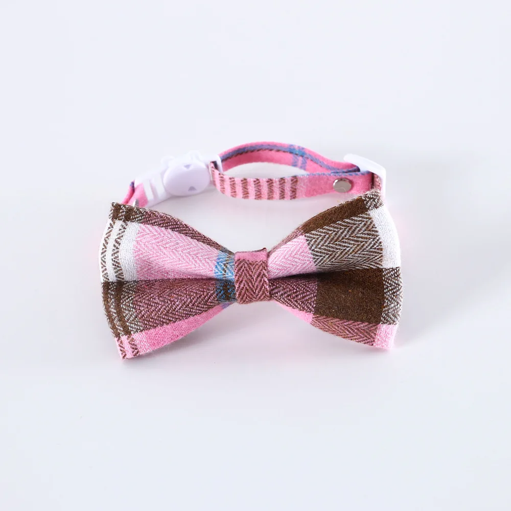 Pet Accessories for Dogs Cats Bowtie British Style Puppy Plaid Tie Breakaway Bowknot Collar for Small Dog Cat Gentleman Costume Pet Accessories for Dogs Cats Bowtie British Style Puppy Plaid Tie Breakaway Bowknot Collar for Small Dog Cat Gentleman Costume