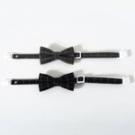 Pet Accessories for Dogs Cats Bowtie British Style Puppy Plaid Tie Breakaway Bowknot Collar for Small Dog Cat Gentleman Costume - Image 3