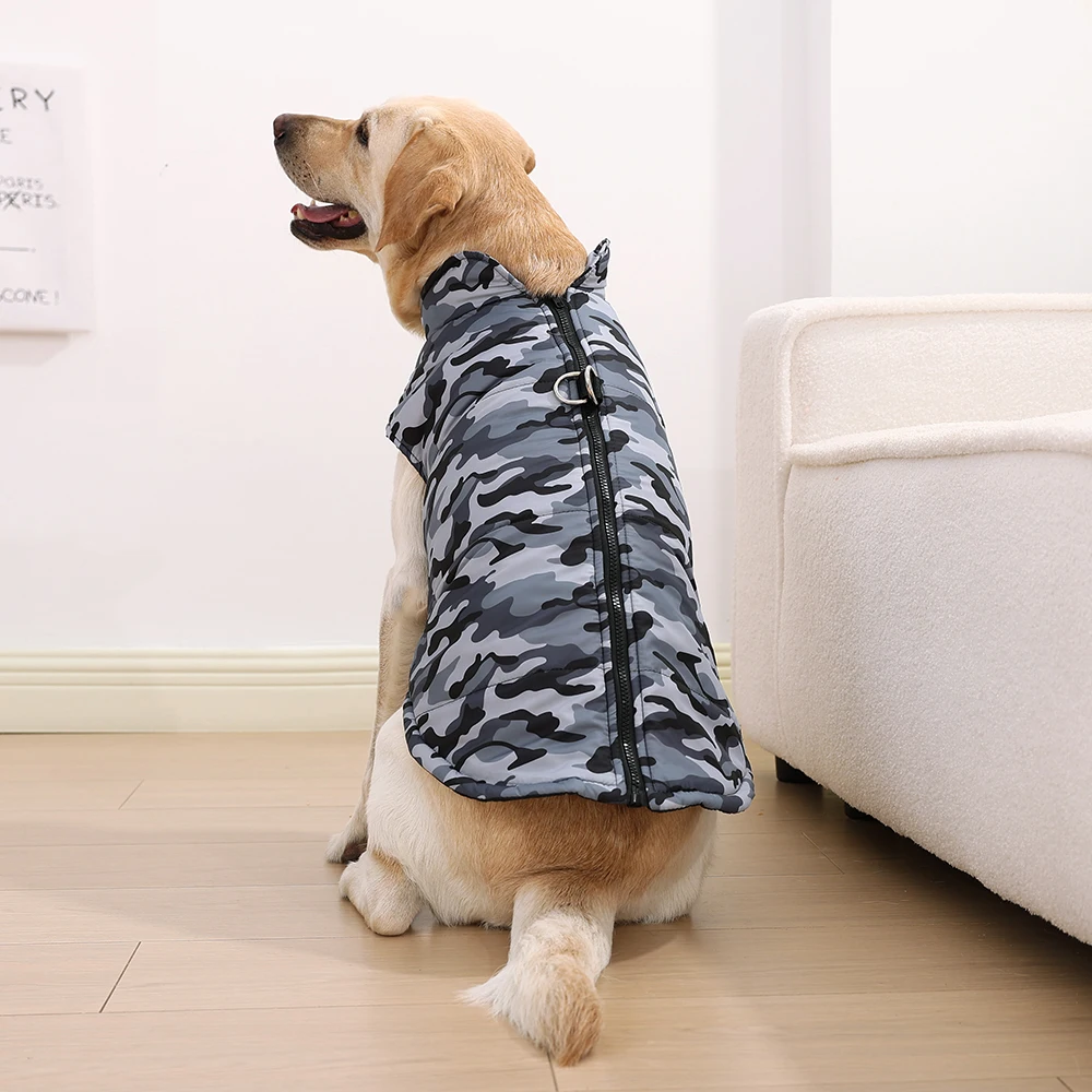 Winter Dog Clothes Coat Waterproof Puppy Cat Jacket For Large Dogs Camouflage Print Warm Windproof Pet Labrodor Apparel Costume Winter Dog Clothes Coat Waterproof Puppy Cat Jacket For Large Dogs Camouflage Print Warm Windproof Pet Labrodor Apparel Costume