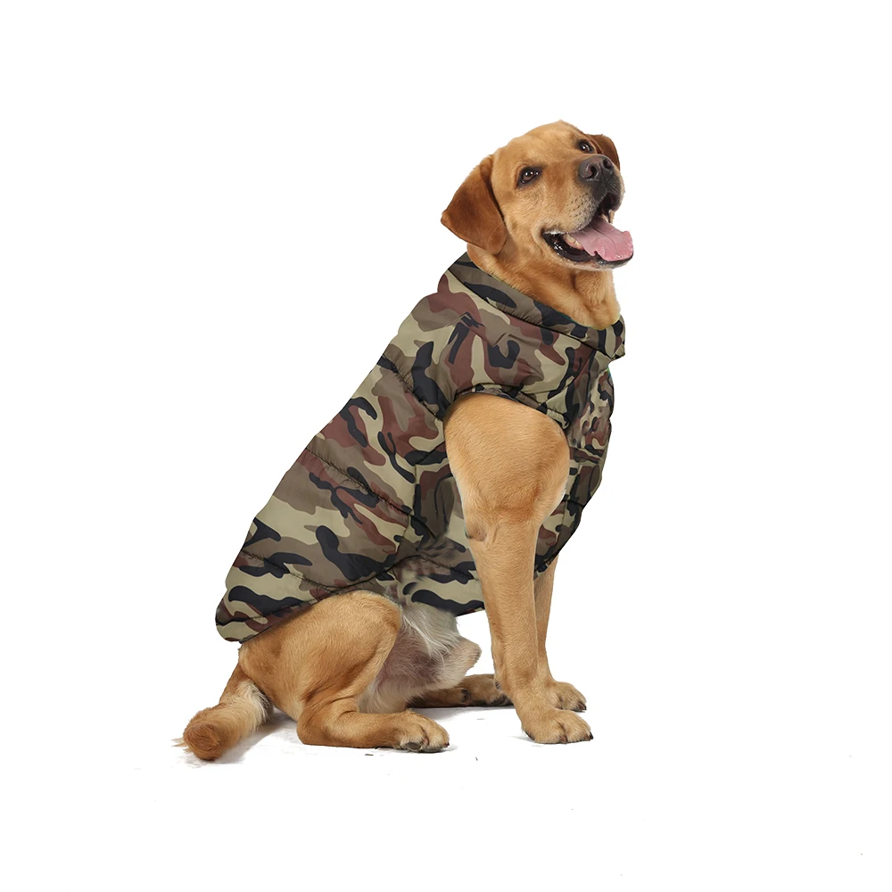 Winter Dog Clothes Coat Waterproof Puppy Cat Jacket For Large Dogs Camouflage Print Warm Windproof Pet Labrodor Apparel Costume Winter Dog Clothes Coat Waterproof Puppy Cat Jacket For Large Dogs Camouflage Print Warm Windproof Pet Labrodor Apparel Costume