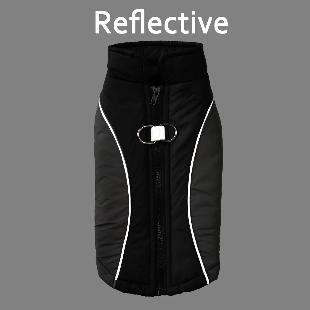 Winter Warm Pet Dog Clothes For Small Medium Dogs Coat Waterproof Reflective Puppy Jacket Elastic French Bulldog Outfit Apparel