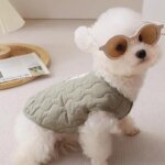 Winter Pet Coat Clothes for Cold Weather Clothing Warm Dog Clothes with Built in Harness Hole Pet Apparel Cozy Snow Vest - Image 5
