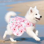 Summer Floral Dog Princess Dress Kitten Pet Skirt Cute Printed Bow Lace Dog Dresses for Small Medium Puppies Poodle Apparel - Image 2
