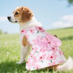 Summer Floral Dog Princess Dress Kitten Pet Skirt Cute Printed Bow Lace Dog Dresses for Small Medium Puppies Poodle Apparel - Image 4