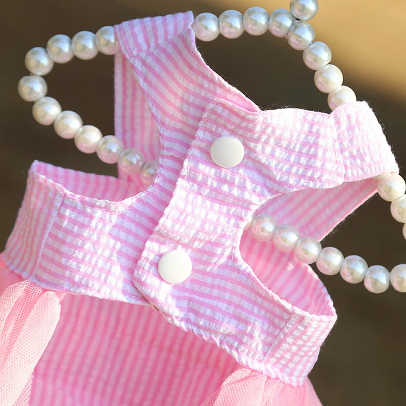 Dog Summer Dress Cat Lace Skirt Pet Clothing Chihuahua Stripe Skirt Puppy Cat Princess Apparel Cute Puppy Clothe Dog Accessories Dog Summer Dress Cat Lace Skirt Pet Clothing Chihuahua Stripe Skirt Puppy Cat Princess Apparel Cute Puppy Clothe Dog Accessories