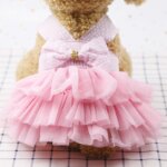 Dog Summer Dress Cat Lace Skirt Pet Clothing Chihuahua Stripe Skirt Puppy Cat Princess Apparel Cute Puppy Clothe Dog Accessories - Image 4