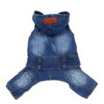 Pet Dog Jean Jumpsuit Pants Denim Cat Puppy Coat Jacket Spring/Summer Clothes Apparel 6 Sizes