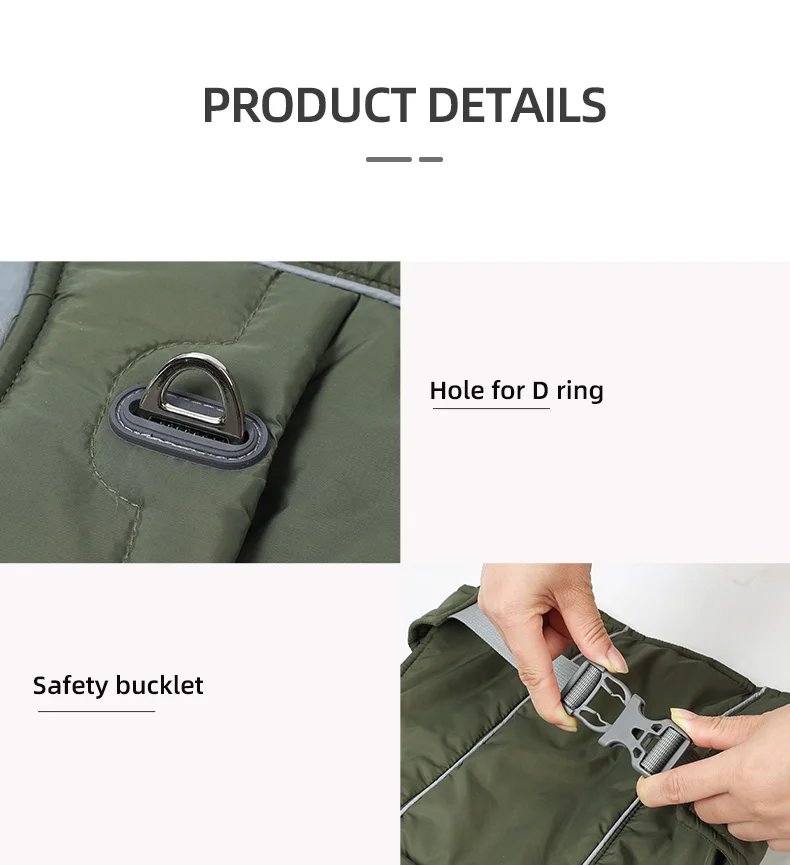 Dog Clothes Luxury Winter Jacket for Small Medium Large Dogs Waterproof Soft Padded Warm Pet Coat Safety Reflective Dog Outfit Dog Clothes Luxury Winter Jacket for Small Medium Large Dogs Waterproof Soft Padded Warm Pet Coat Safety Reflective Dog Outfit