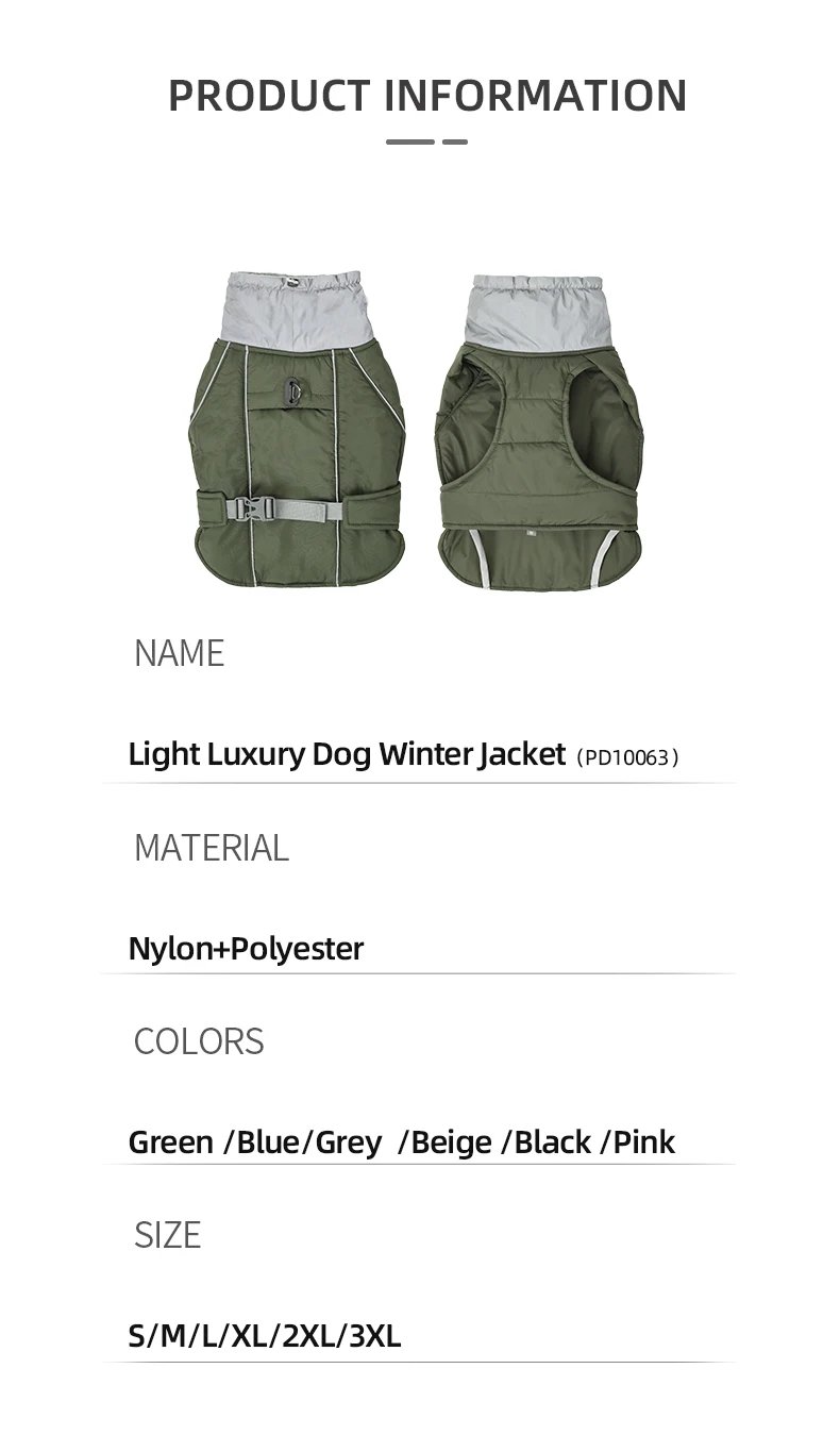 Dog Clothes Luxury Winter Jacket for Small Medium Large Dogs Waterproof Soft Padded Warm Pet Coat Safety Reflective Dog Outfit Dog Clothes Luxury Winter Jacket for Small Medium Large Dogs Waterproof Soft Padded Warm Pet Coat Safety Reflective Dog Outfit