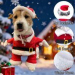 Christmas Dog Santa Claus Outfits For Small Medium Dogs Funny Cosplay Costume Cat Clothing Dressed Up Yorkshire Pug Pet Clothes - Image 4
